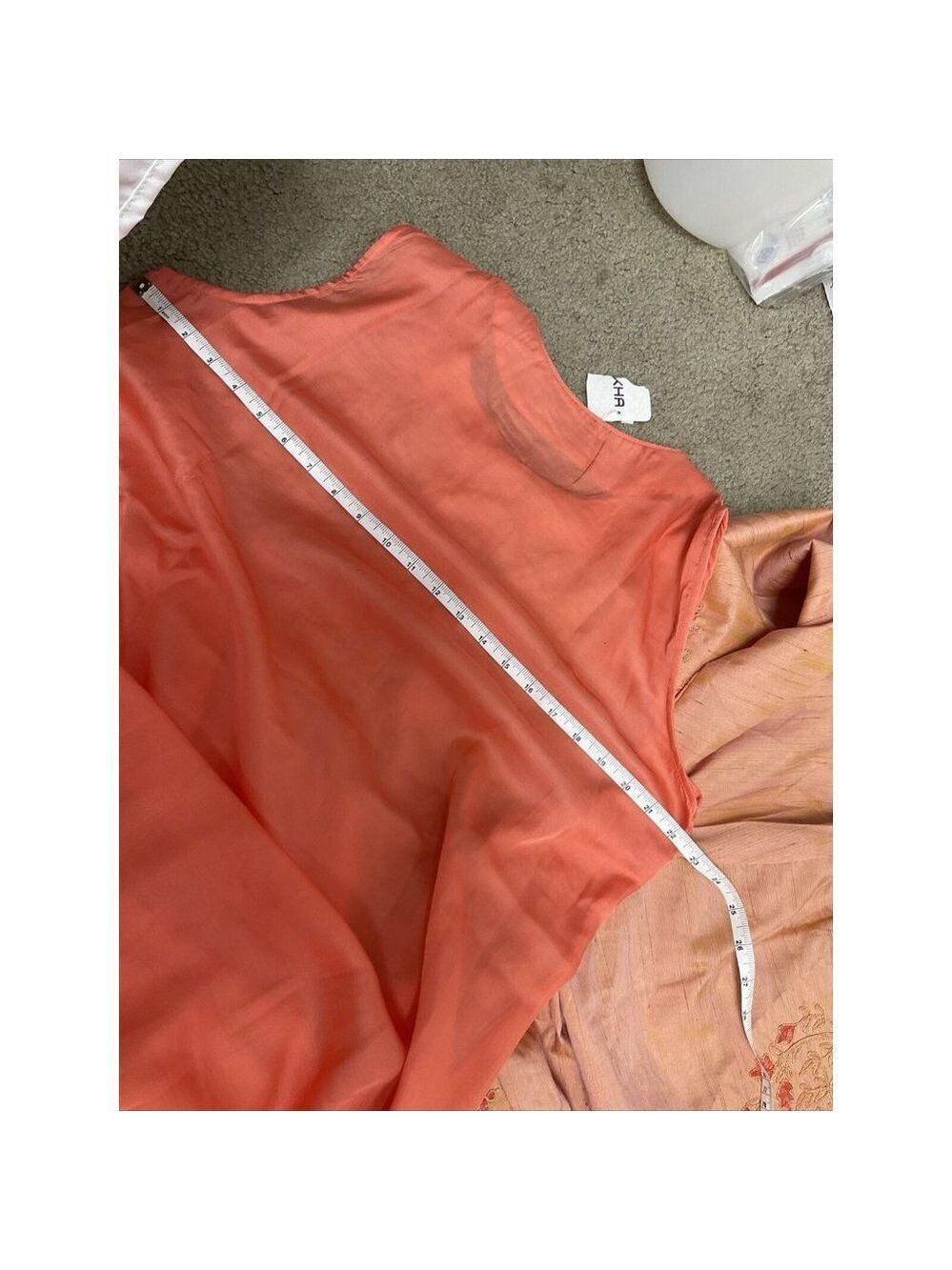 NWOT Kashkha Versatile style two-piece jalabiya Indian wedding outfit orange - Picture 9 of 10